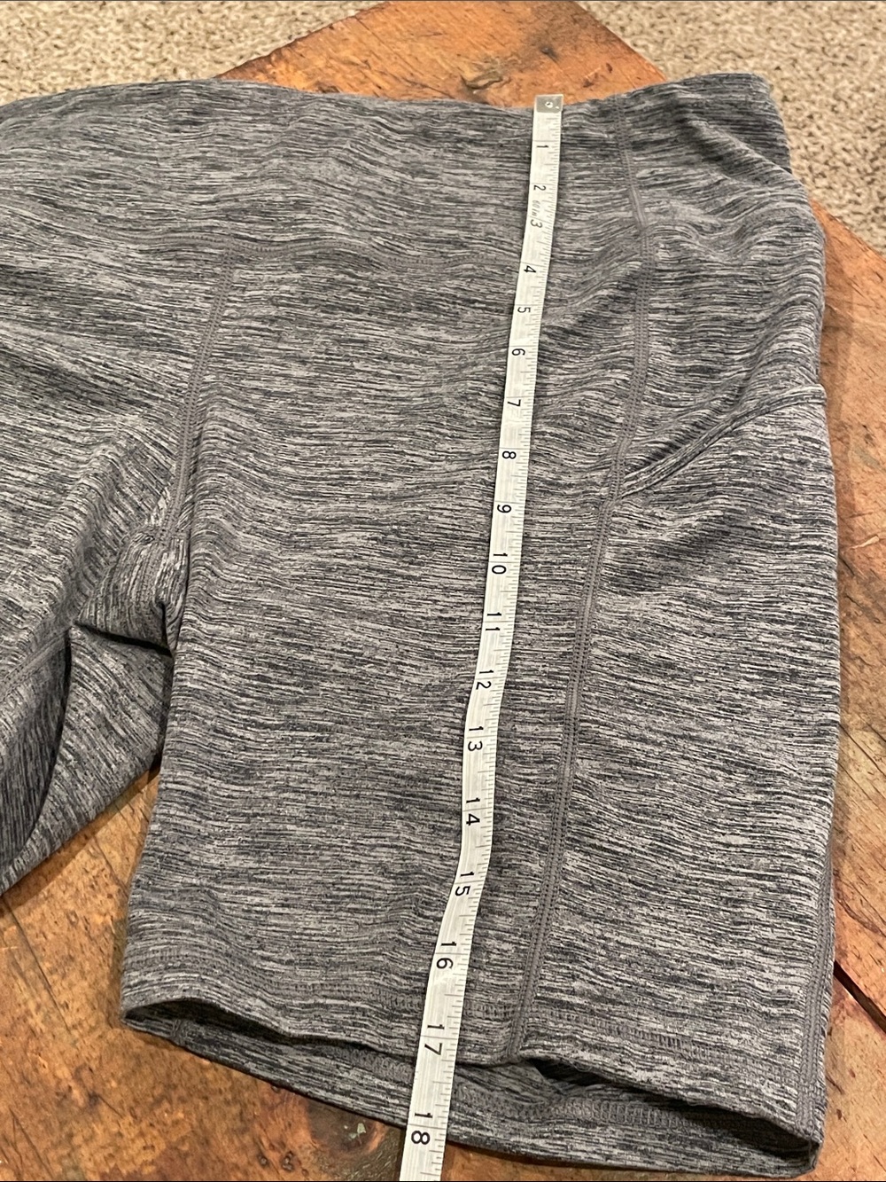torrid Heathered Charcoal Bike Shorts L49 - Picture 10 of 11